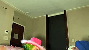 Can Petite Ebony Slut Handle Throat And Pussy Stretching From Bbc?