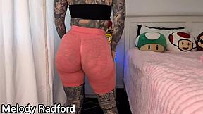 big tits milf gym tights try on haul melody radford xxx