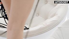 Petite Babe Masturbates In Front Of Her Admirer - Whiteboxxx