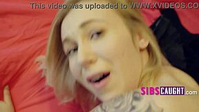 Tattooed Teen Slut in Taboo POV Scene with Small Tits Exposed