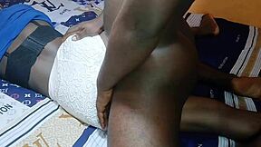 Rough Pussy Riding With Cute Black Pretty Mature University Teen 18+ Student And Her Mate