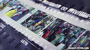 The Security Guard's Heart Races As He Punishes Sexy Shoplifter Allie Addison With Intense Pleasure.