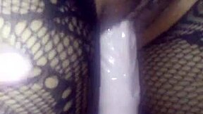 Is Brook Starr a shower slut? Petite ebony latina milf in golden shower blowjob.