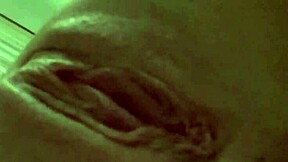 Young teen MASTURBATES on KING SIZE BED