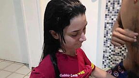 Gabbie Luna Takes Two Cocks in Her Face