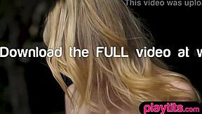 Petite Blonde Strips at Picnic to Reveal Stunning Big Ass Outdoor