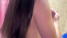 spying on stepsister in bathroom