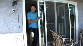 Cali Hayes bends over for daddy's deep pounding