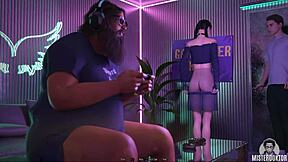 I feel his cock deep in my wet tight pussy during bent-over doggystyle and cowgirl rides, moaning like a slut.