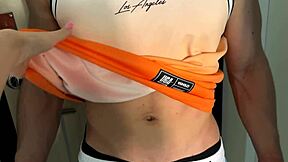 wrong door, friendly neighbor invites me in for rough fuck ending with cum on face 😈