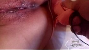 hot vietnamese teen gf gets creampied in steamy clip