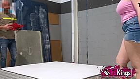 Busty Spanish Teen Alma Lopez Seduces Worker