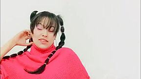 playful blue squirts while masturbating for you