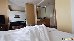 Johntronx Enjoys Morning Sex with Curvy Babe’s Creampie Finish