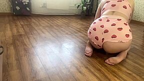 Spying on big tits stepsister cleaning house. Ended with hard doggysex I’ll never forget.