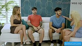 Busty Milf Spencer Scott Seduces Teen 18+ Diego Perez with Pierced Nipples for Hard Action