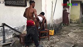 threesome banging with my chubby ebony girlfriend