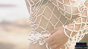 Ukrainian milf models Ariel and Sofi Ka strip naked outdoors