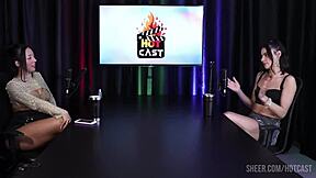 Debora Andrade's compilations on Hot Cast part 2, featuring her in sheer red lingerie with bisexual fun.