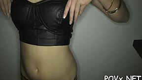 petite european teen couple sucking and blowjob in hardcore pov