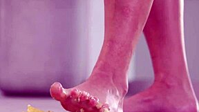 Feel the thrill of crushing fruits with bare feet