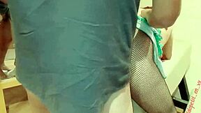 clueless teen bends over on erotic dorm furniture