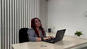 Hey nerd boy, ready for a wild ride in my office? This curvy Colombian milf craves your young energy!