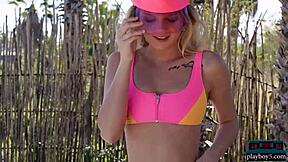 Blonde Kylie Belle Feels Playboy's Touch