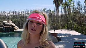 Blonde Kylie Belle Feels Playboy's Touch