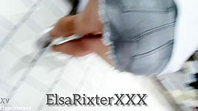 real amateur hotwife showing off in public while shopping at the mall