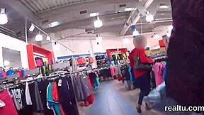 stellar czech teenie teased in hypermarket and shagged pov style