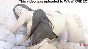 A young breastfeeding woman with huge breasts loves having sex with me.