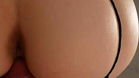 Licked and Fucked Stepsister's Wet Pussy, Covered Breasts in Cum