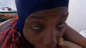 Yea, mind-blowing ski mask ebony cumslut action