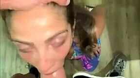 While Training, I Fuck Her Hard and Cum in Mouth