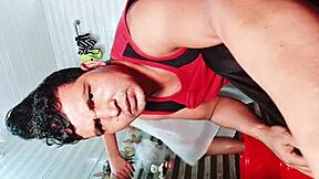 My slutty step sis caught me in her room and started grabbin my cock!