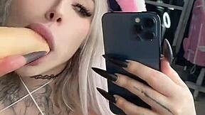 OMG, I’m like totally into fuckin’ with big cock and cummin’ hard!