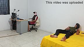 step sister sits while i masturbate for her in homemade video.