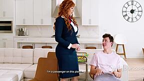 Lauren Phillips’ Wild Flight Attendant Roleplay With Josh Rivers