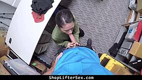 Young Shoplifter Punished With Hardcore Sex By Officer
