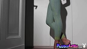 look at layla balan undressing her petite asian body, revealing those small tits and pussy?