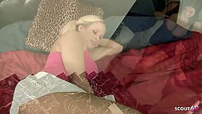 curvy wife and husband seduce teen 18+ babysitter for wild old young ffm threesome, oh my!