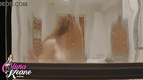 watching my curvy neighbor shower is pure thrill!