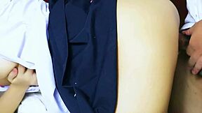 thai babe craves cock, hooks up with senior at shady hotel for raw sex.