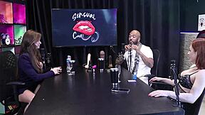 i'm chatting dirty with tati weg on sensualcast, feeling sensual in lingerie before assfucking