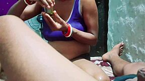 stepson suddenly touches his busty stepmom's tits and pussy on the bus