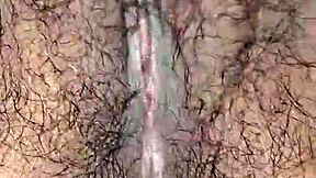 Desi Babe Shows Off Hairy Tight Pussy in Close-Up