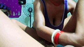 stepson suddenly touches his busty stepmom's tits and pussy on the bus