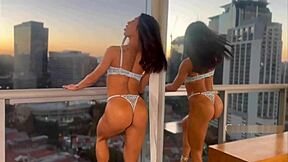 Fui Arrombada na Sacada by Muscular Roommate in Wild First-Time Encounter