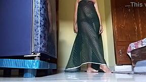 indian woman performs self-pleasure and releases fluid